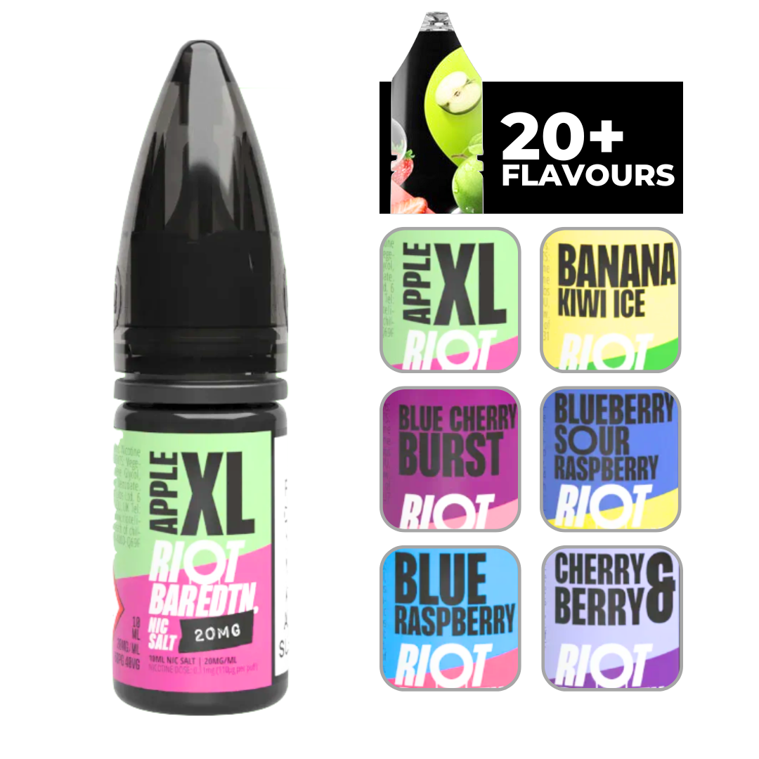 Riot Bar EDTN Apple XL 10ml E-Liquid.