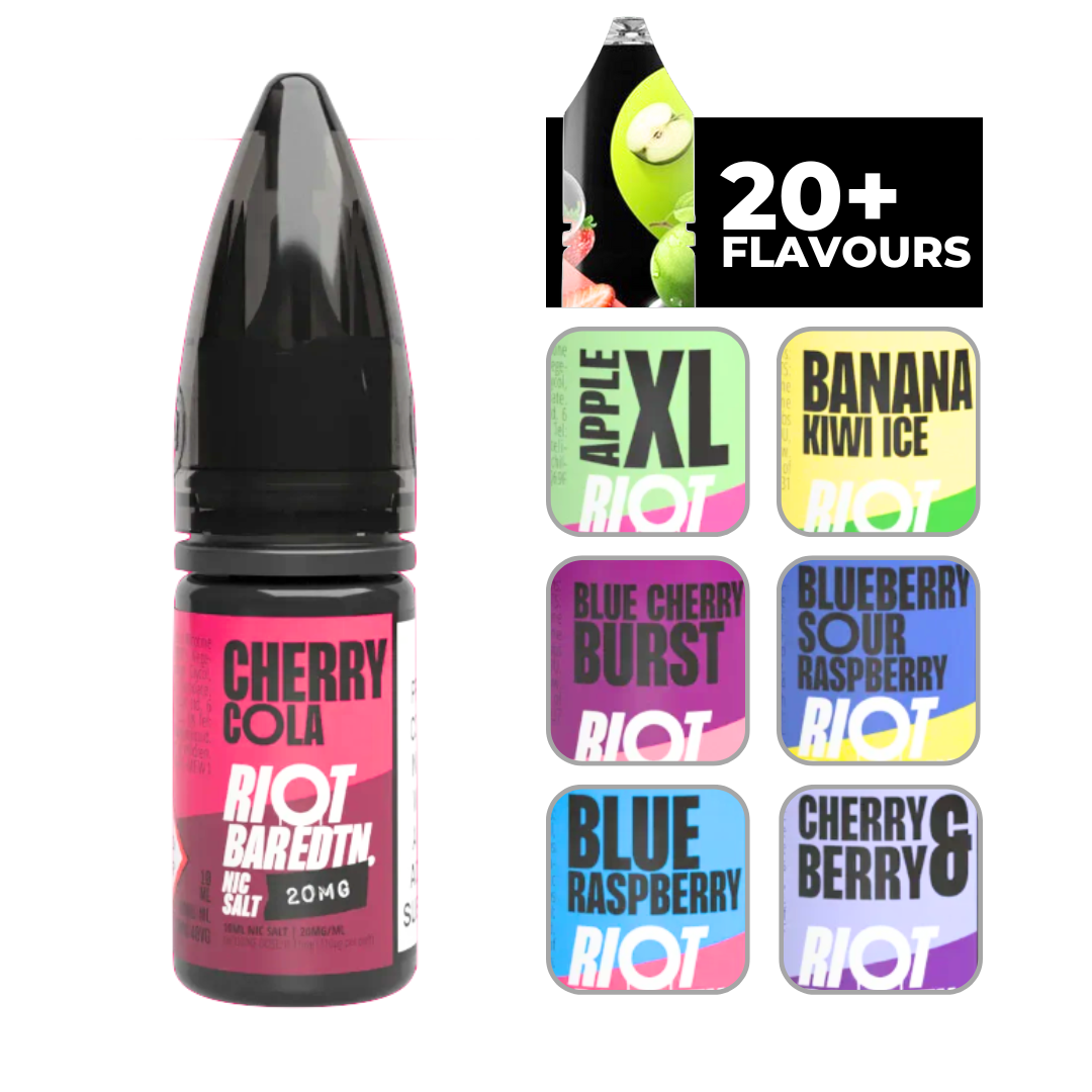 Riot Bar Edtn Cherry Cola 10ml E-Liquid.