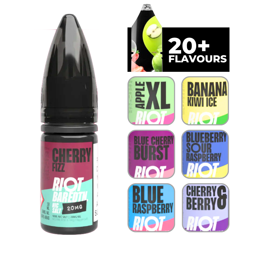 Riot Bar Edtn Cherry Fizz 10ml E-Liquid.