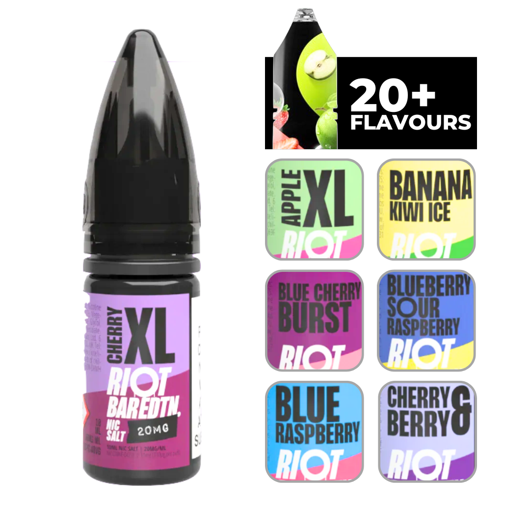 Riot Bar Edtn Cherry Xl 10ml E-Liquid.