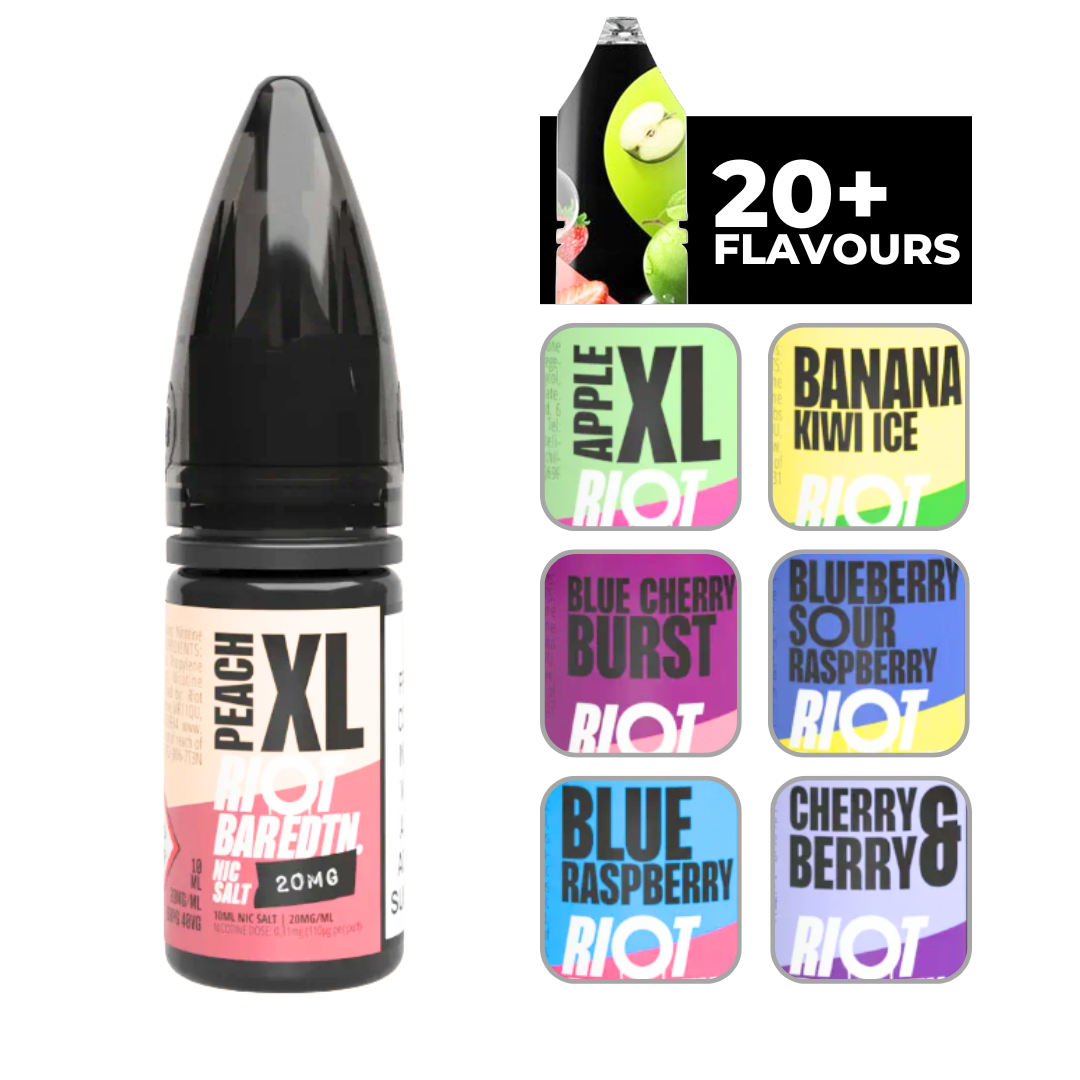 Riot Bar Edtn Peach Xl 10ml E-Liquid.