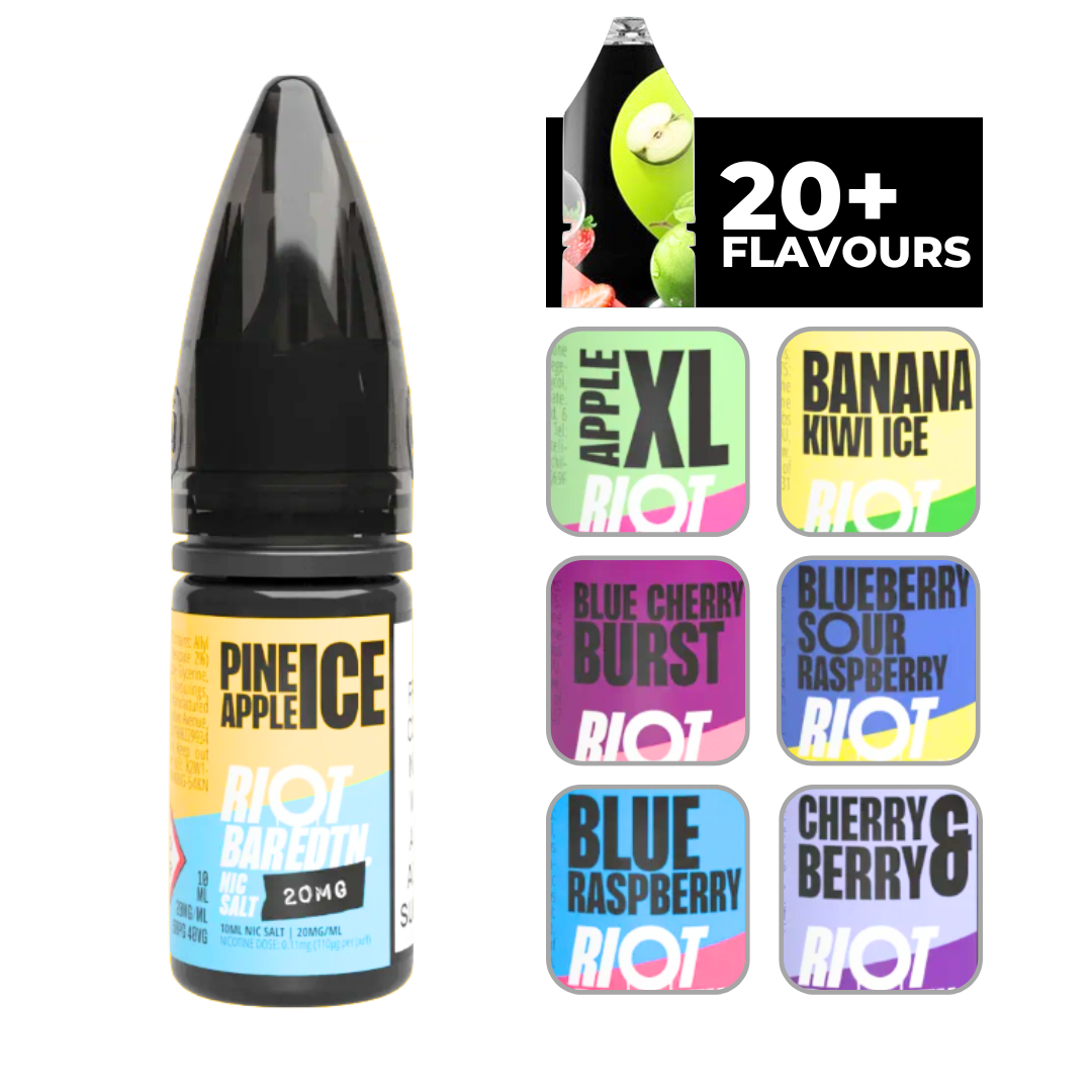 Riot Bar Edtn Pineapple Ice 10ml E-Liquid.