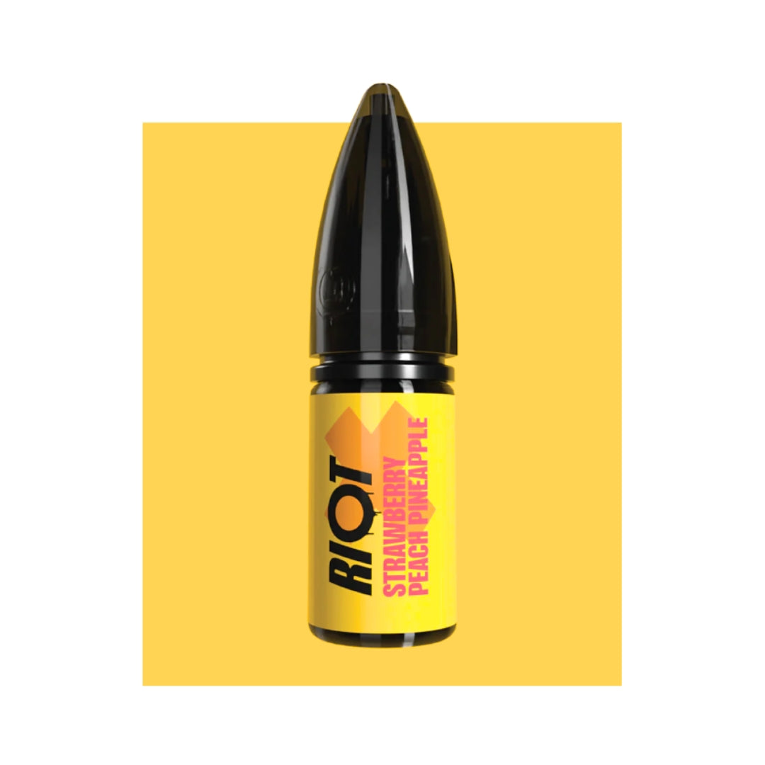 Riot X Nic Salts Strawberry Peach Pineapple 10ml E-Liquid.
