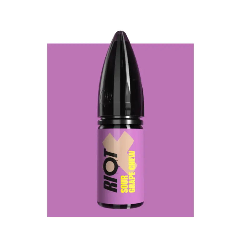 Riot X Sour Grape Chew Nic Salts.