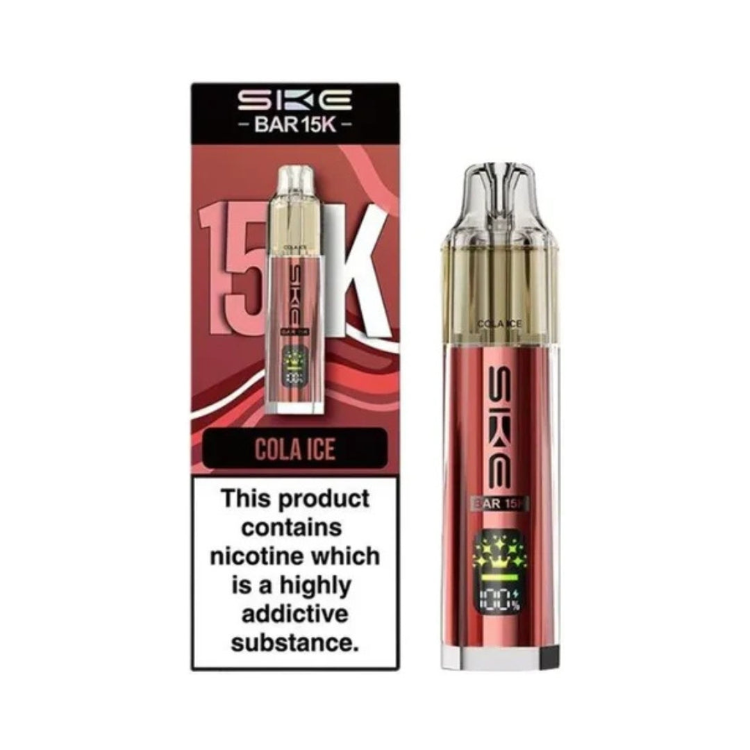 SKE Bar 15K Rechargeable Prefilled Pod Kit Cola Ice.

