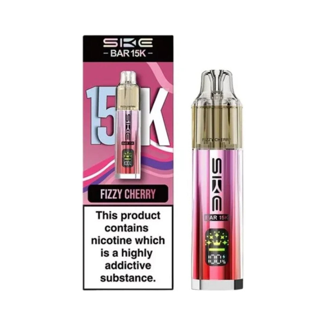 SKE Bar 15K Rechargeable Prefilled Pod Kit Fizzy Cherry.
