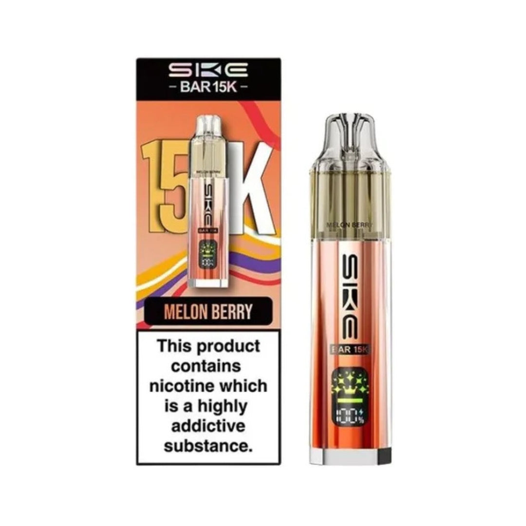 SKE Bar 15K Rechargeable Prefilled Pod Kit Melon Berry.