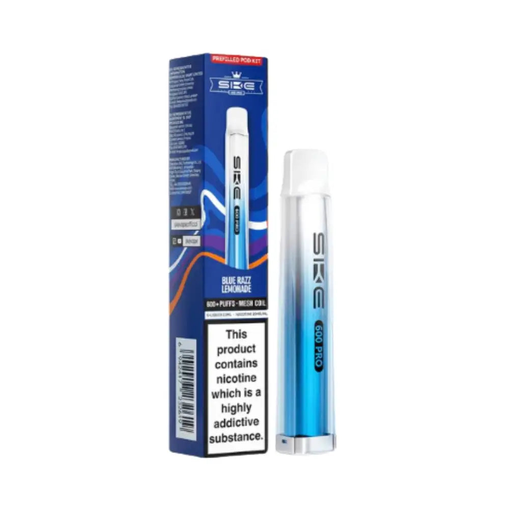 SKE Crystal 600 Pro Pod Vape Kit Blue Razz Lemonade.
