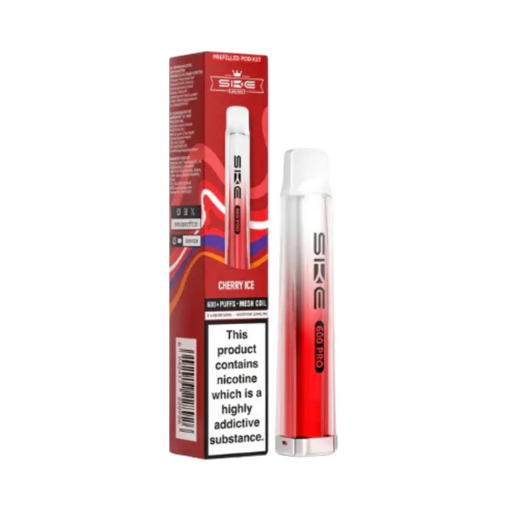 SKE Crystal 600 Pro Pod Vape Kit Cherry Ice.
