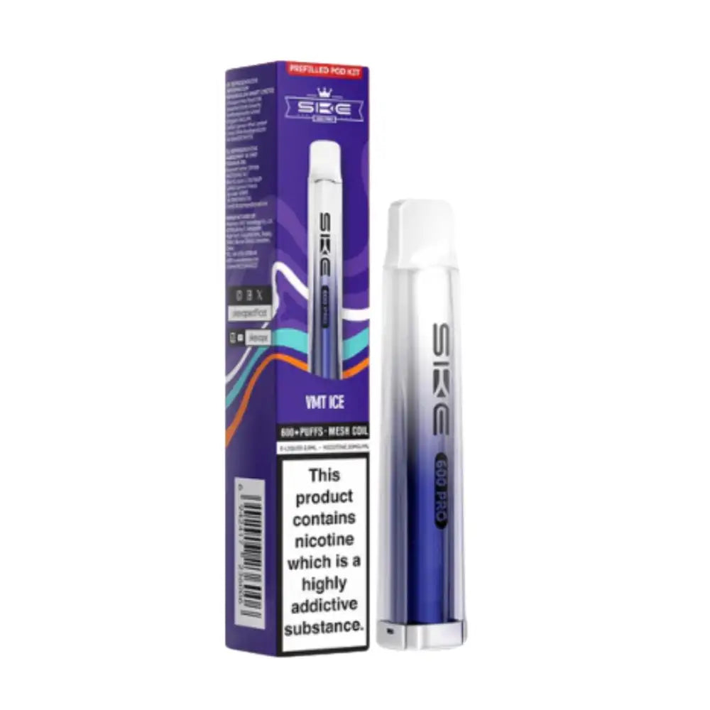 SKE Crystal 600 Pro Pod Vape Kit VMT Ice.
