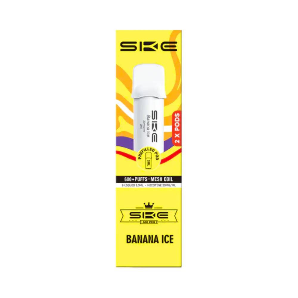 Ske Crystal 600 Pro Pods Banana Ice.
