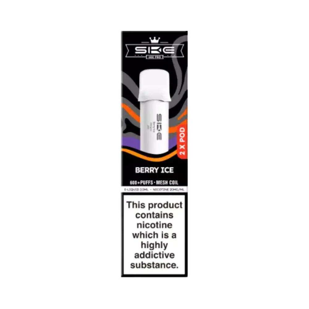 SKE Crystal 600 Pro Pods Berry Ice.
