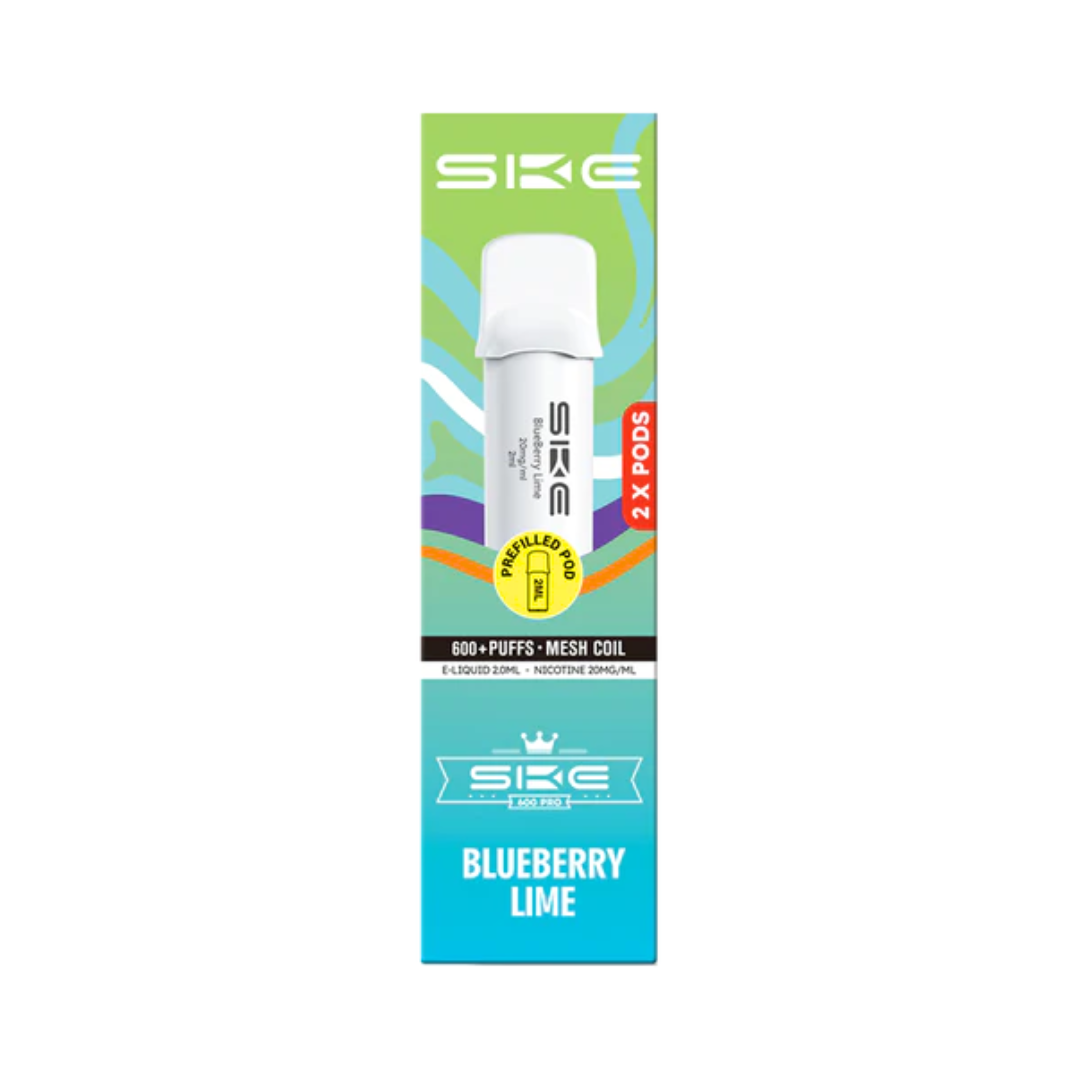 Ske Crystal 600 Pro Pods Blueberry Lime.
