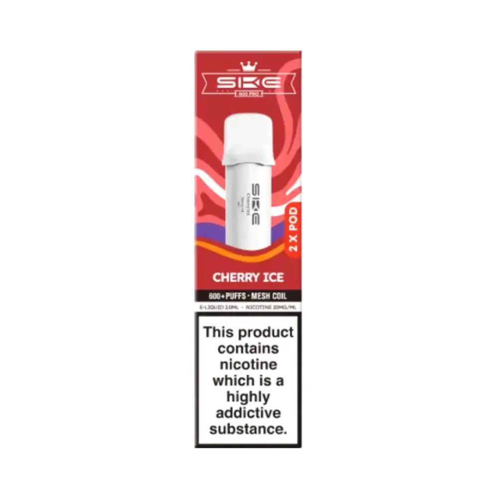 Ske Crystal 600 Pro Pods Cherry Ice.

