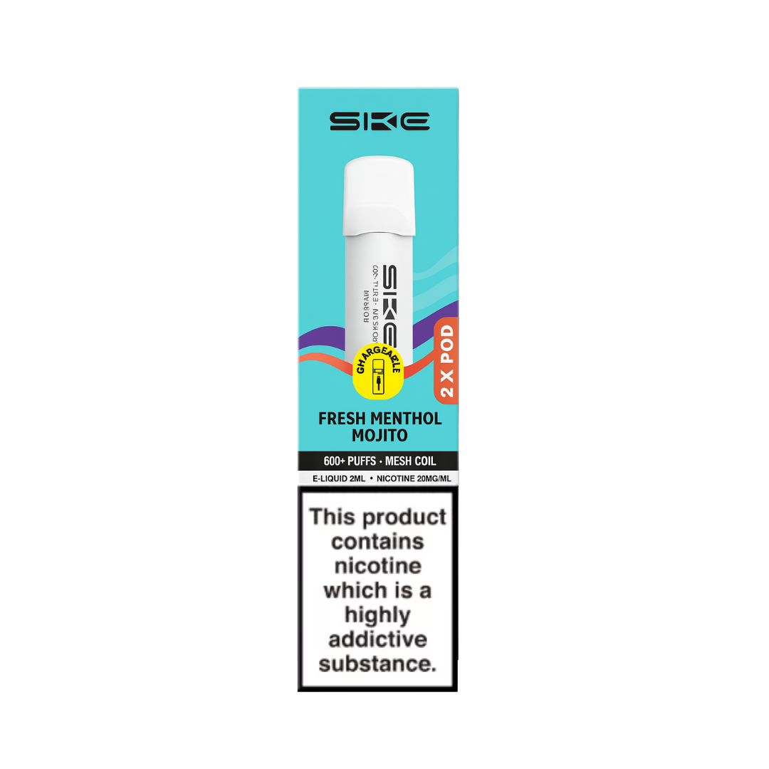 Ske Crystal 600 Pro Pods Fresh Menthol Mojito.
