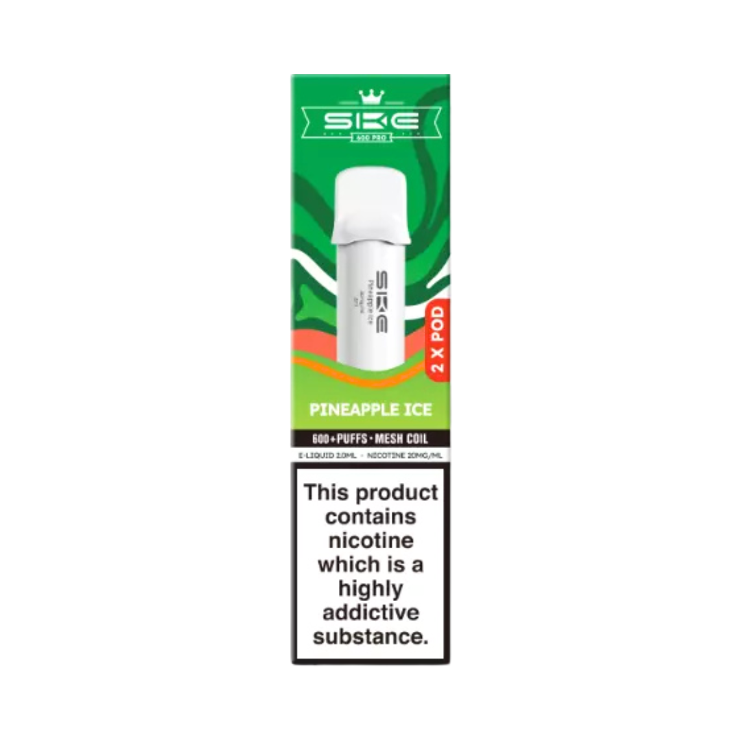 Ske Crystal 600 Pro Pods Pineapple Ice.