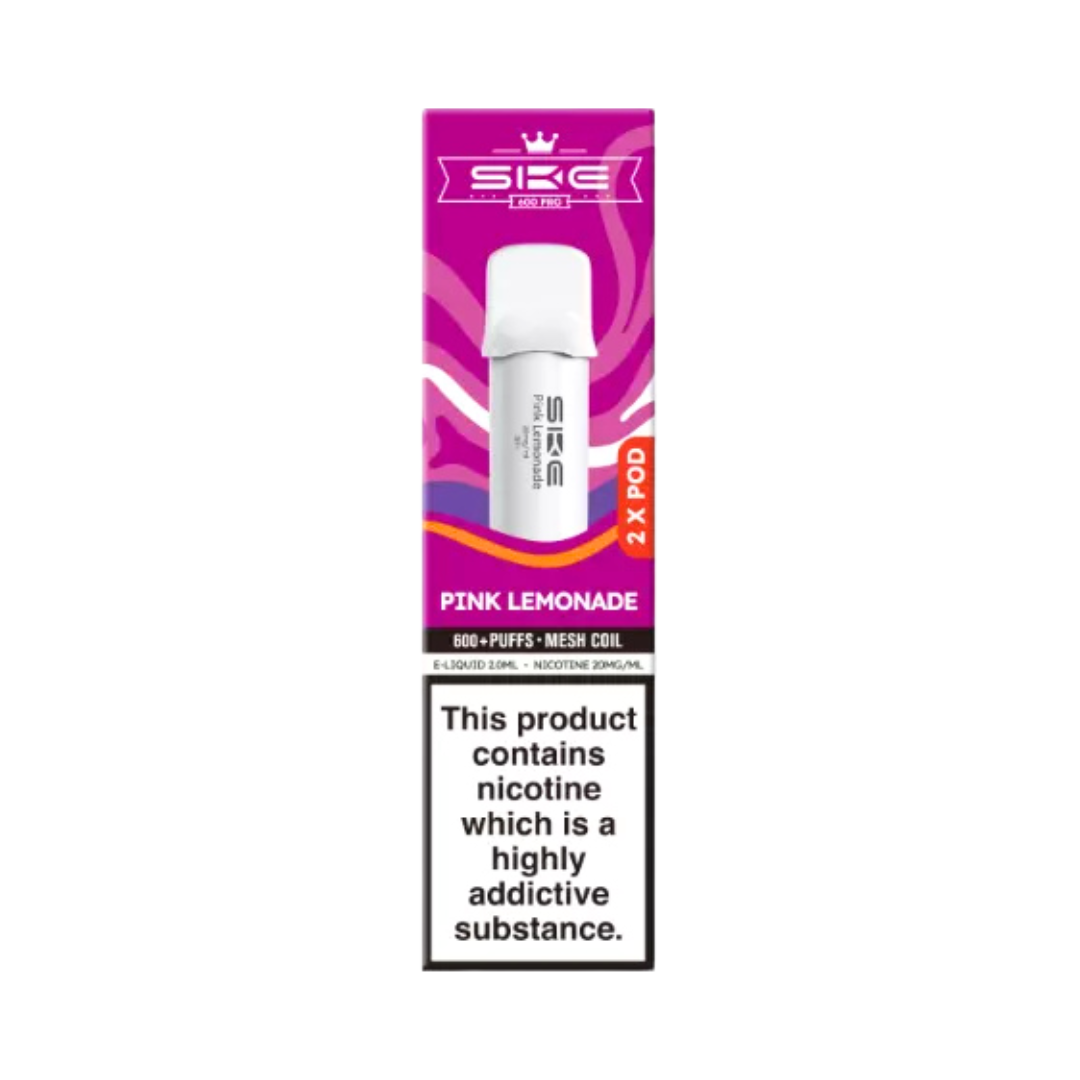 Ske Crystal 600 Pro Pods Pink Lemonade.
