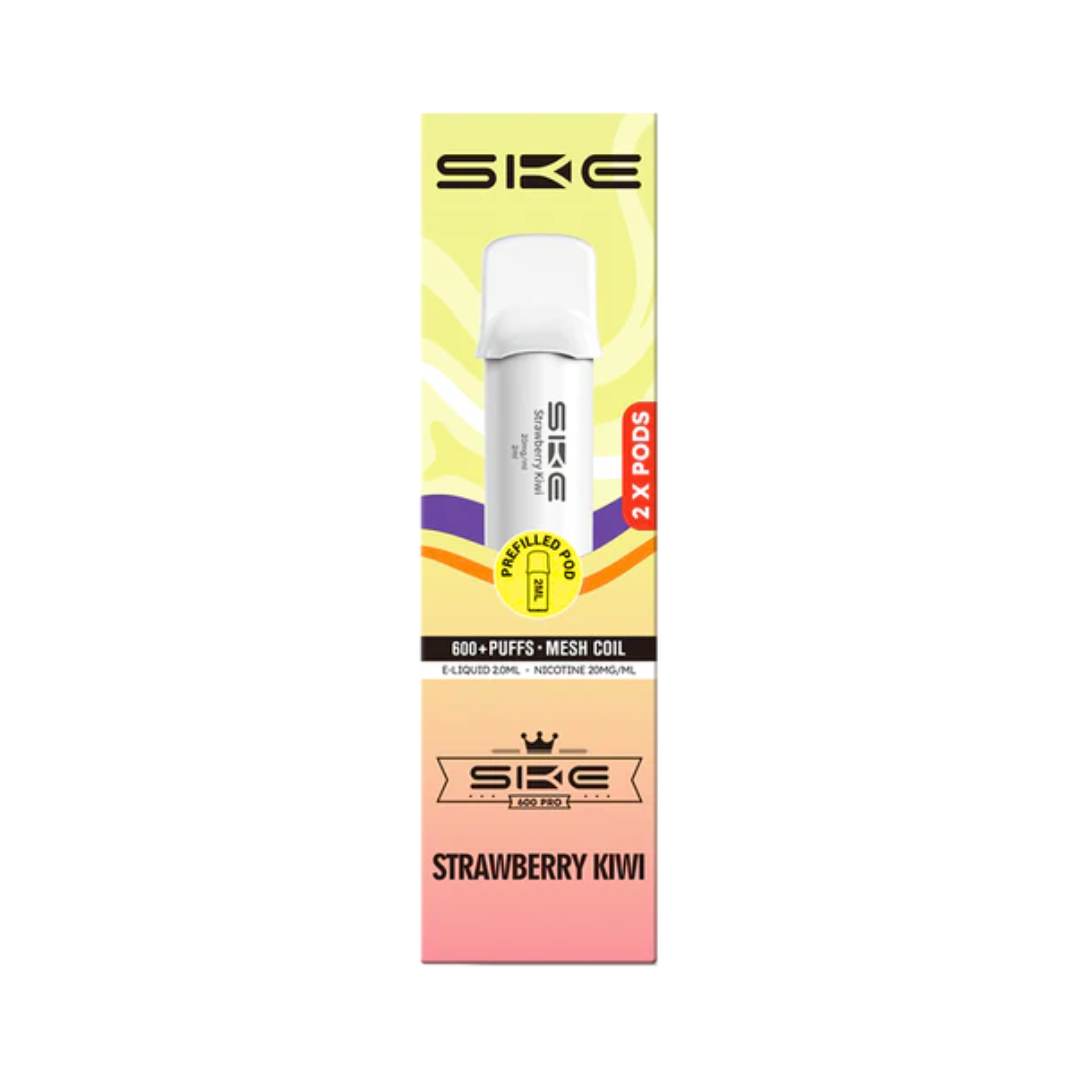 Ske Crystal 600 Pro Pods Strawberry Kiwi.
