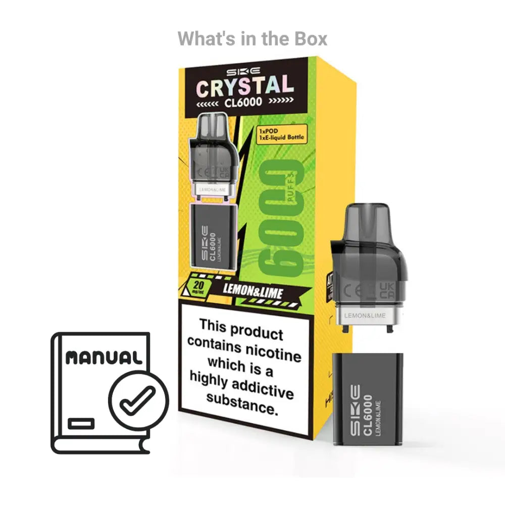 Ske Crystal CL6000 Pods Refill UK | Smokz Vape Store Ske Crystal CL6000 Pods Refill UK | Smokz Vape Store