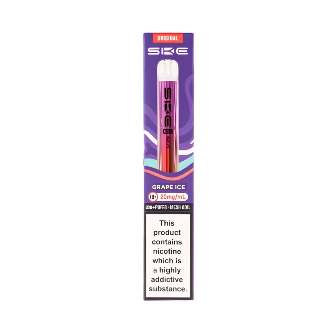 SKE Crystal Original Grape Ice 600 Prefilled Pod Kit