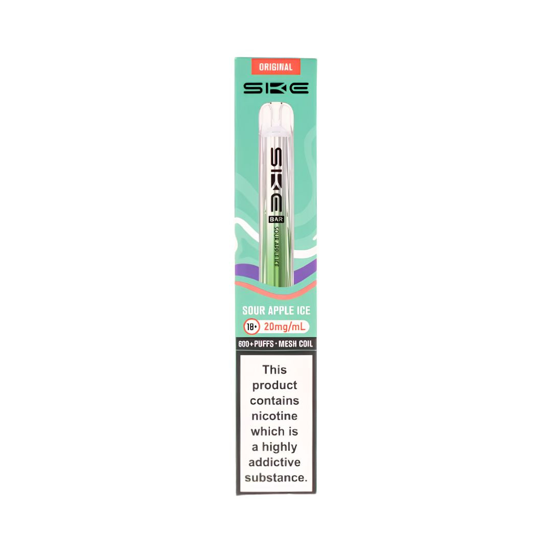 SKE Crystal Original Sour Apple Ice 600 Prefilled Pod Kit