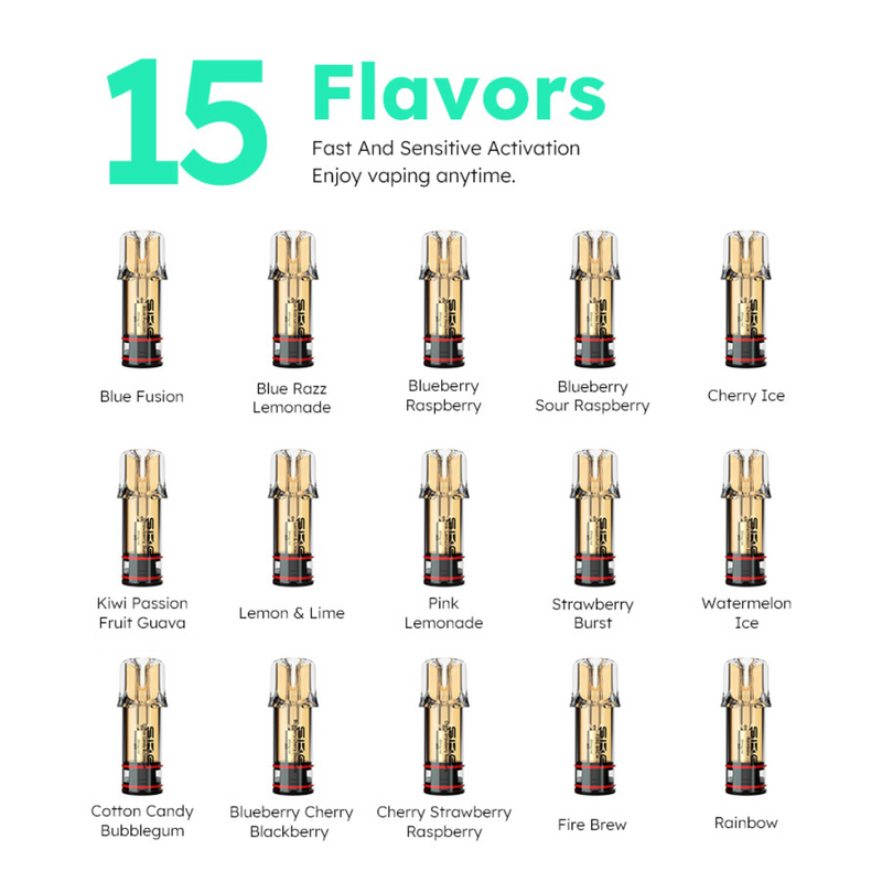 Ske Crystal Plus Pods Flavours - 2 Pack - E-Liquid Flavours