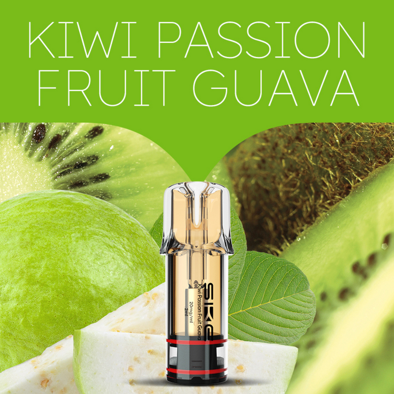 Ske Crystal Plus Pods Flavours - 2 Pack - Kiwi Passionfruit Guava