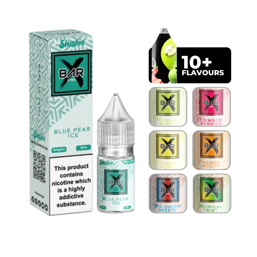 Slushie Bar Xtra Blue Pear Ice Nic Salt 10ml E-liquid.