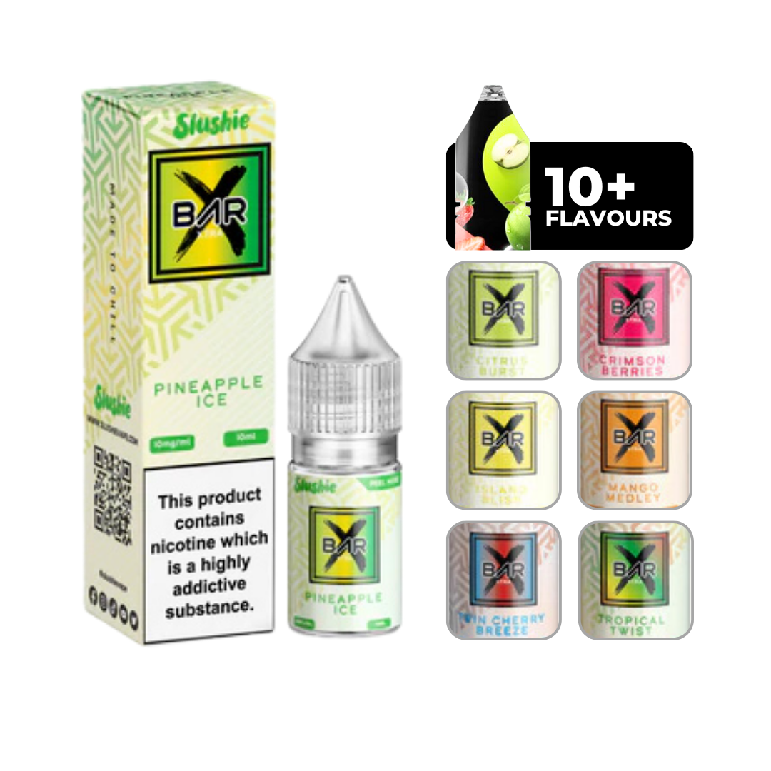 Slushie Bar Xtra Pineapple Ice Nic Salt 10ml E-Liquid.