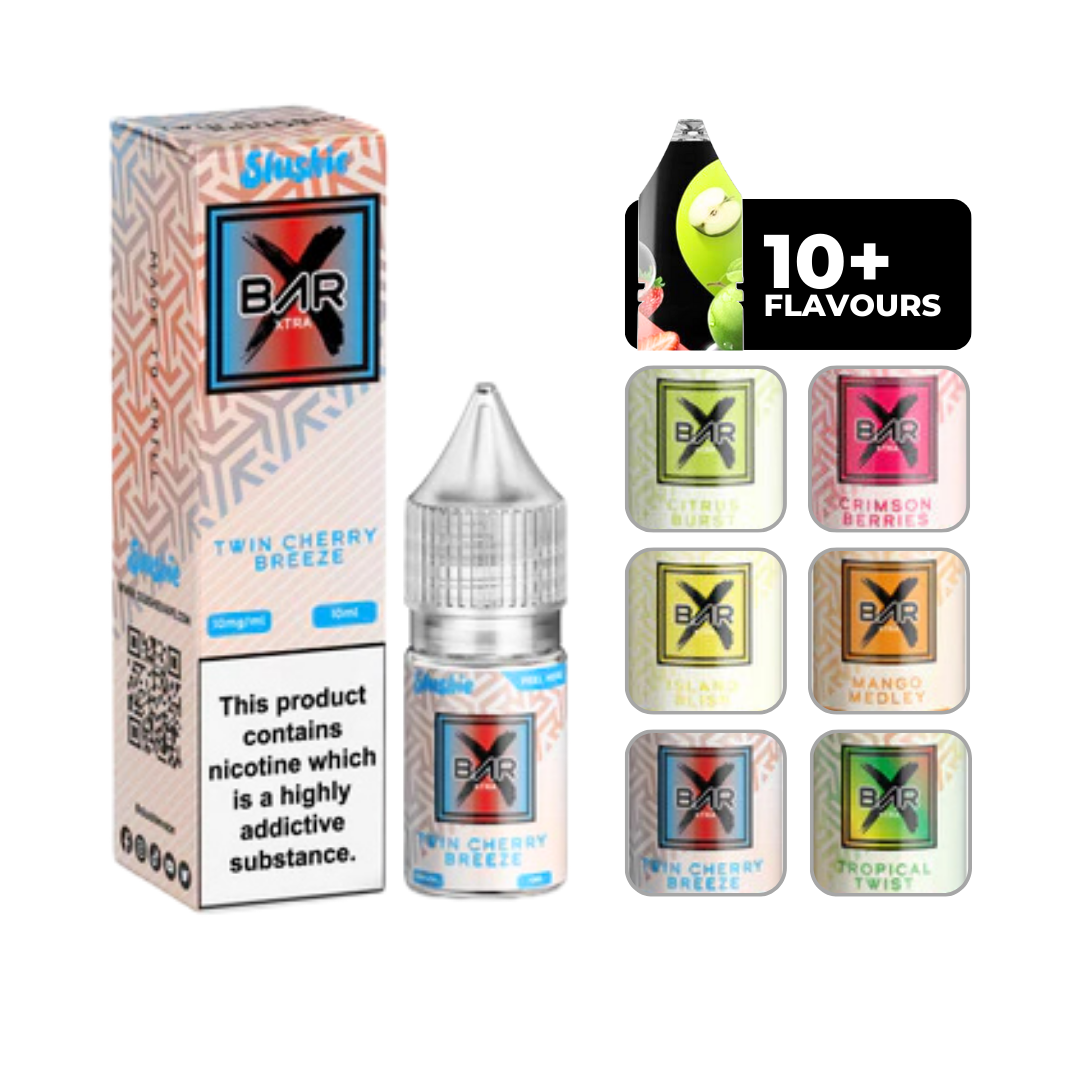 Slushie Bar Xtra Twin Cherry Breeze Nic Salt 10ml E-Liquid.