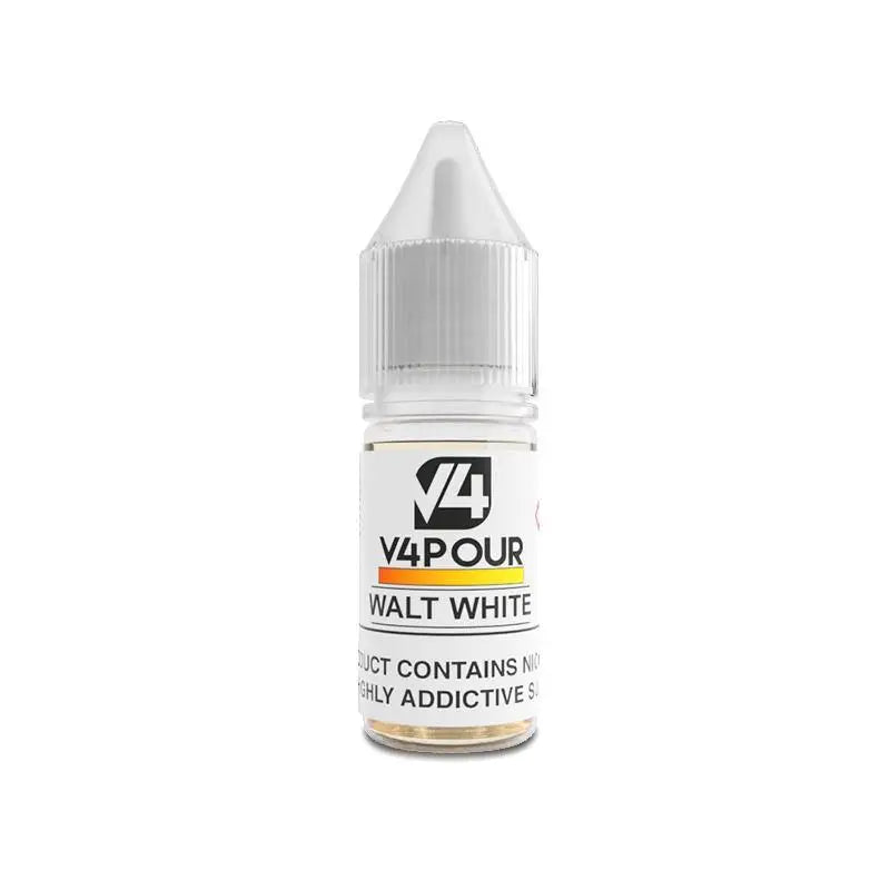 V4 Vapour Walt White 10ml e-liquid bottle at Smokz Vape Store with Vapour Walt White branding