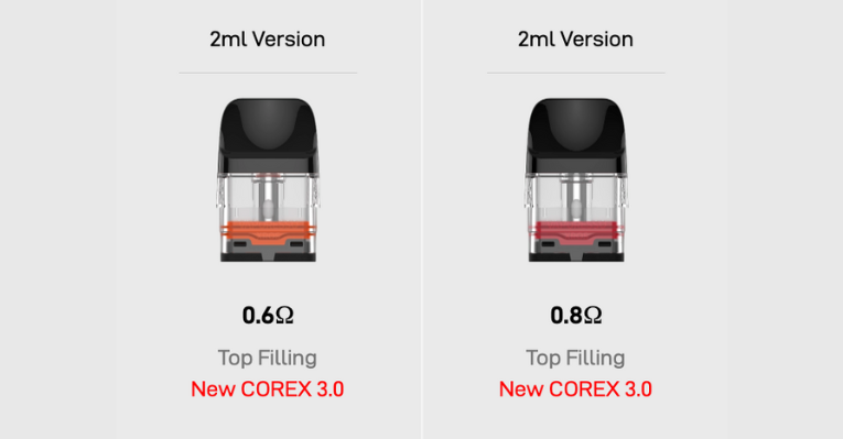Vaporesso Corex 3.0 tech hive mesh pod system 0.6ohm-1.2ohm - Smokz Vape Store.