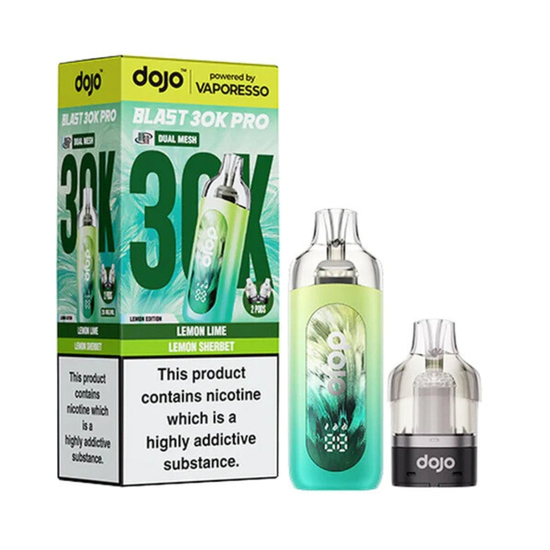 Vaporesso Dojo 30k Pro Prefilled Pod Kit 30000 Puffs Lemon Edition.