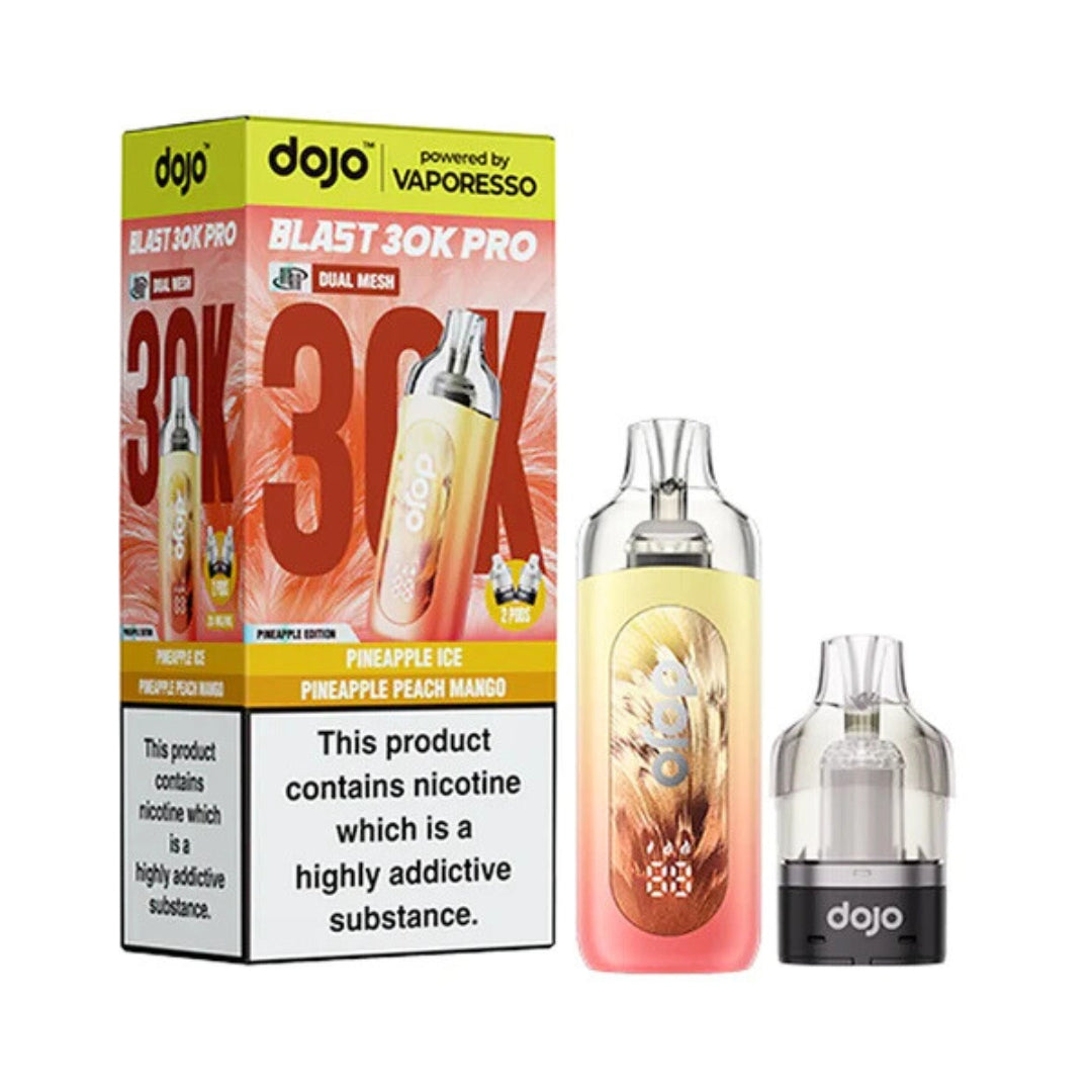 Vaporesso Dojo 30k Pro Prefilled Pod Kit 30000 Puffs Pineapple Edition.