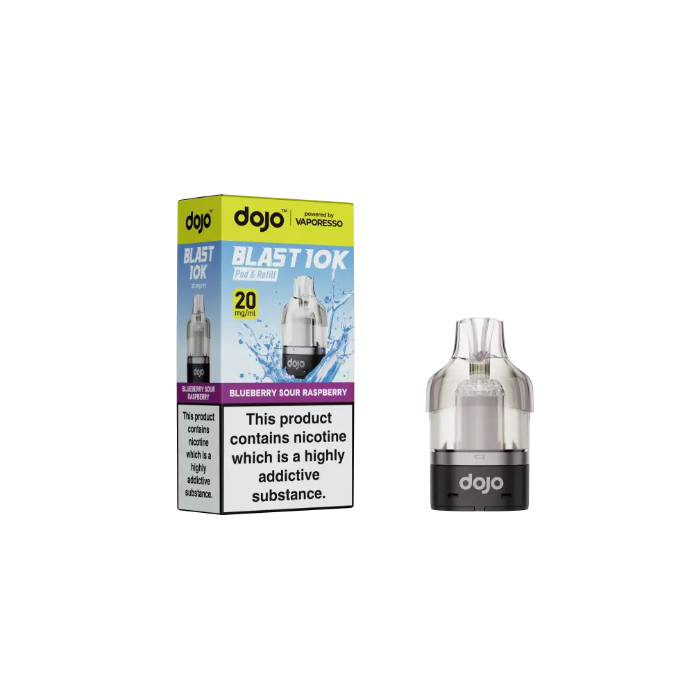 Vaporesso Dojo Blast 10K Replacement Pod - Blueberry Sour Raspberry - Replacement Pod