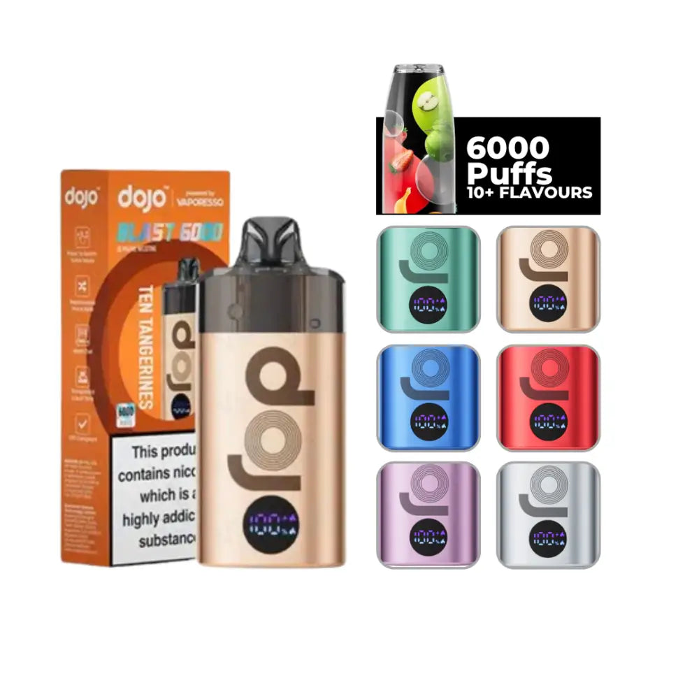 Vaporesso Dojo Blast 6000 Vape Ten Tangerines.