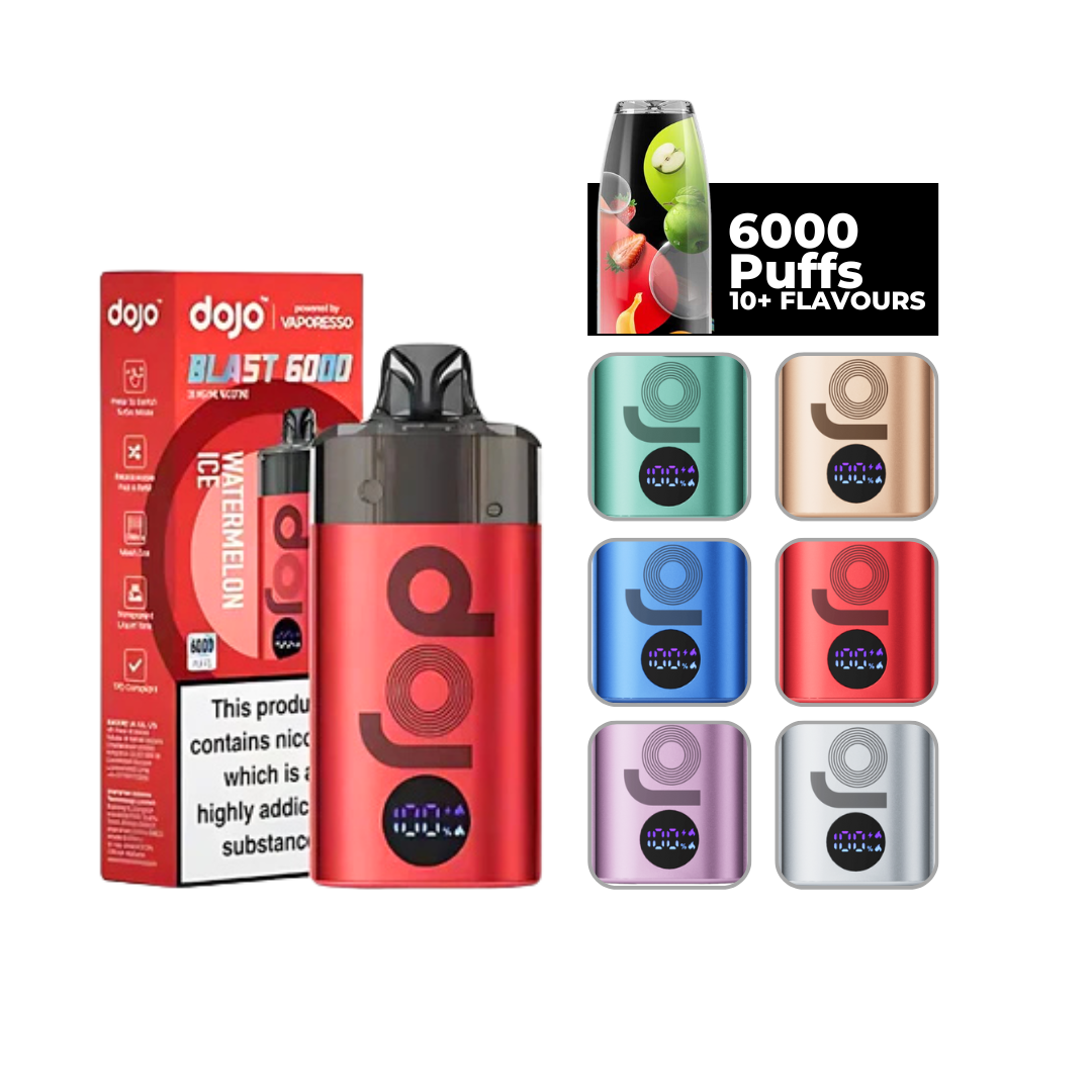 Vaporesso Dojo Blast 6000 Vape Watermelon Ice.