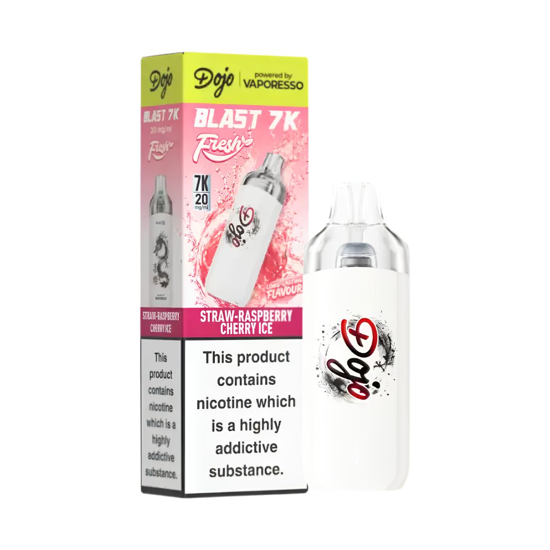 Vaporesso Dojo Blast 7K Fresh Prefilled Pod Kit Strawberry Raspberry Cherry Ice