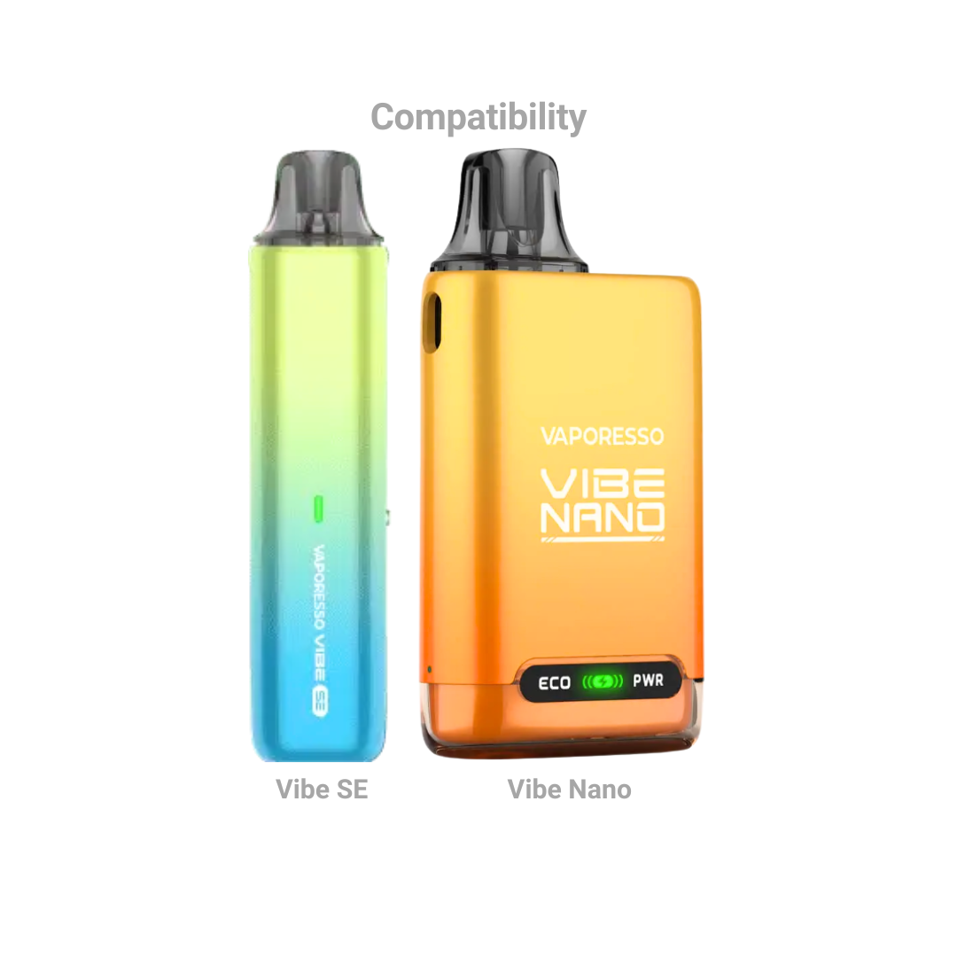 Vaporesso Dual Mesh Vibe Smart Pod Compatibility Vape Kits.
