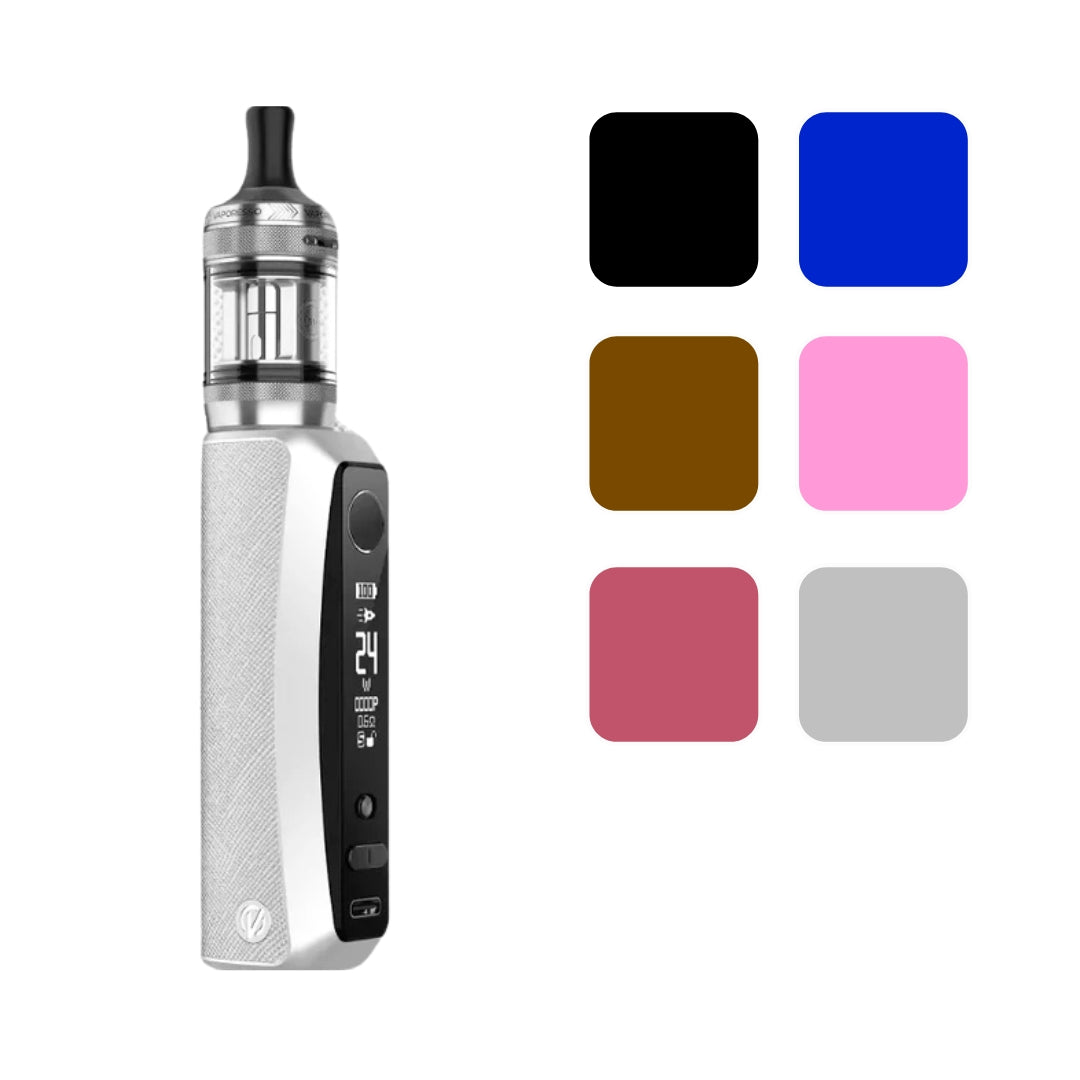 Vaporesso GTX Pro Vape Kit front display in silver.