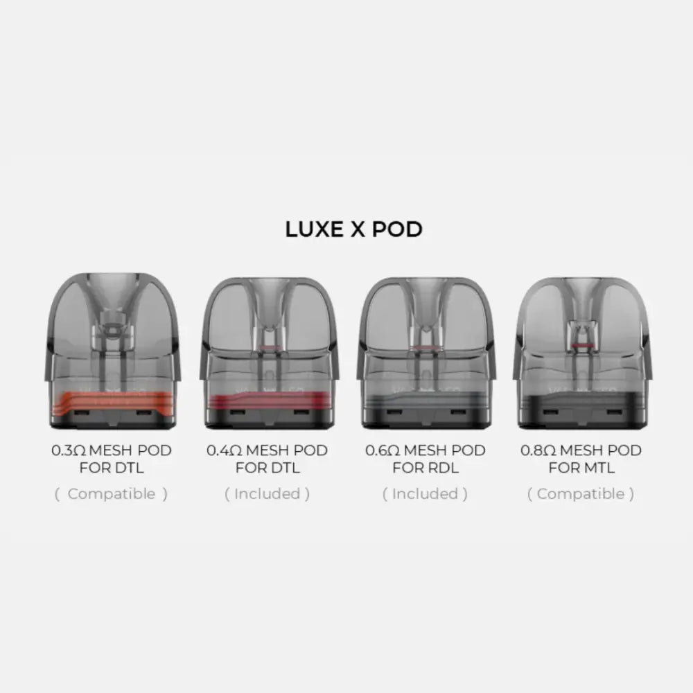 Vaporesso Luxe X Replacement Pods UK | Smokz Vape Store Vaporesso Luxe X Replacement Pods UK | Smokz Vape Store