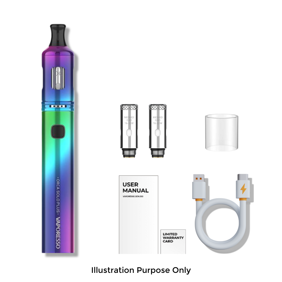 Vaporesso Orca Solo Plus Box Contents