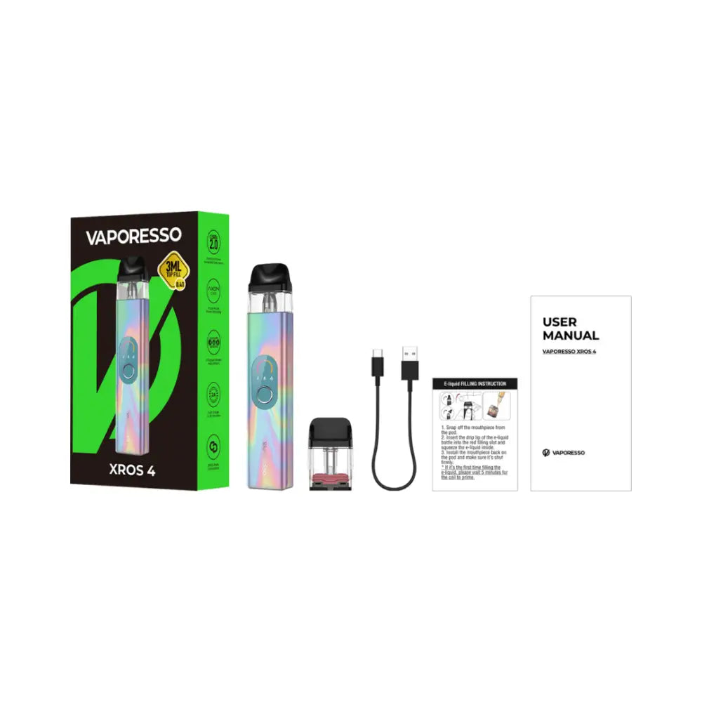 Vaporesso Xros 4 Vape Kit Box Content