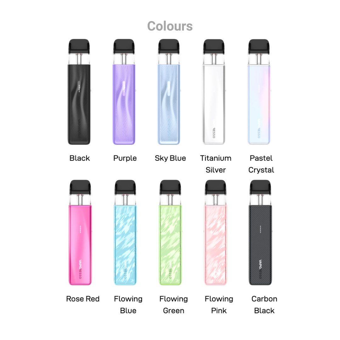 Vaporesso XROS 5 Mini Vape Pod Kit Colours.
