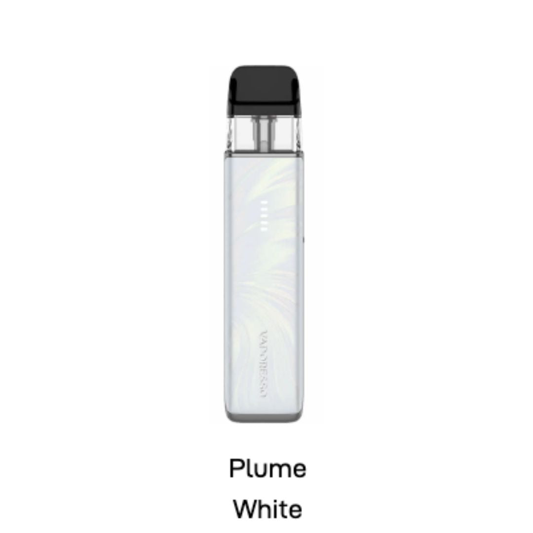 Vaporesso Xros 6 Mini Vape Pod Kit Plume White on a white background