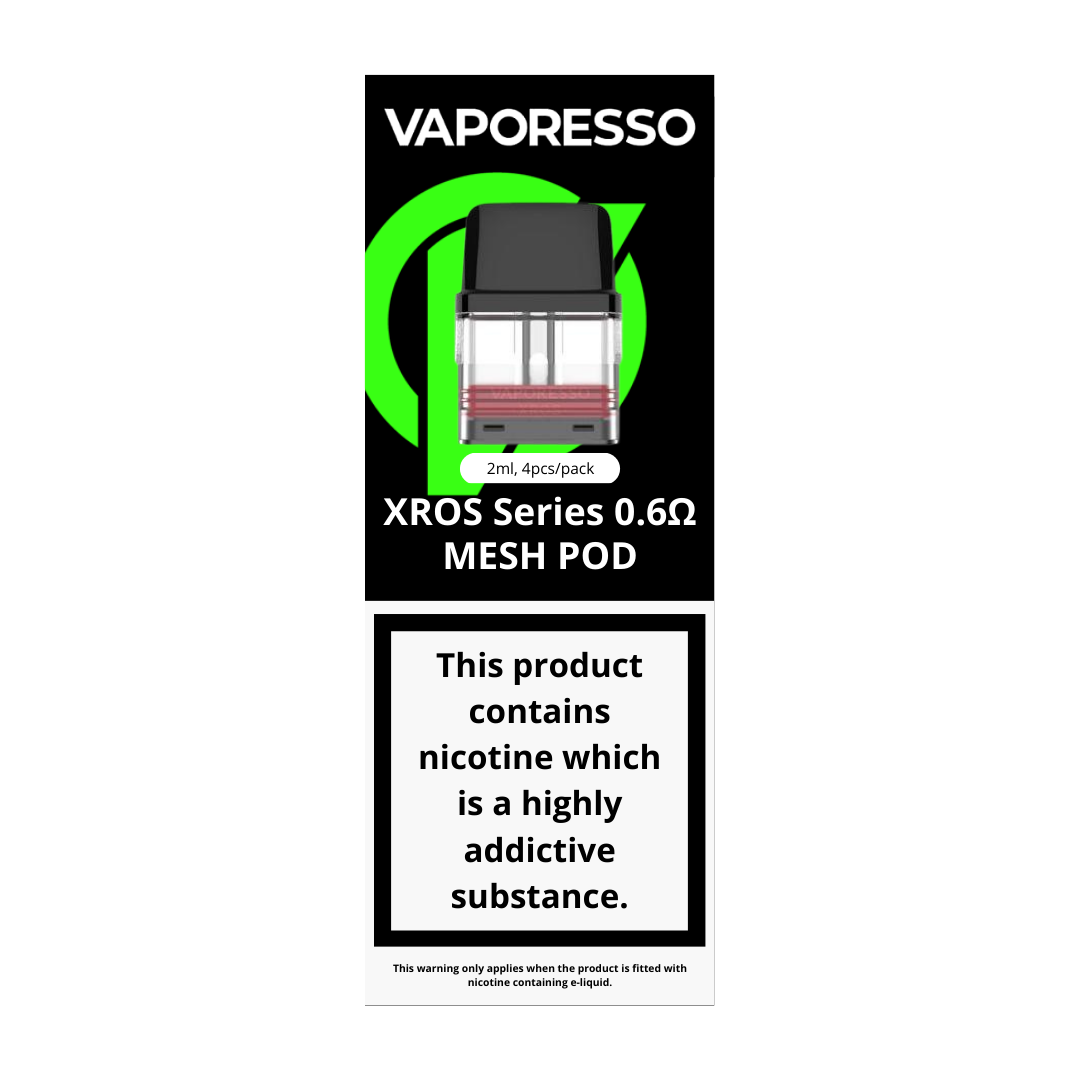 Vaporesso Xros Replacement 0.6 Mesh Pod 4 Pack