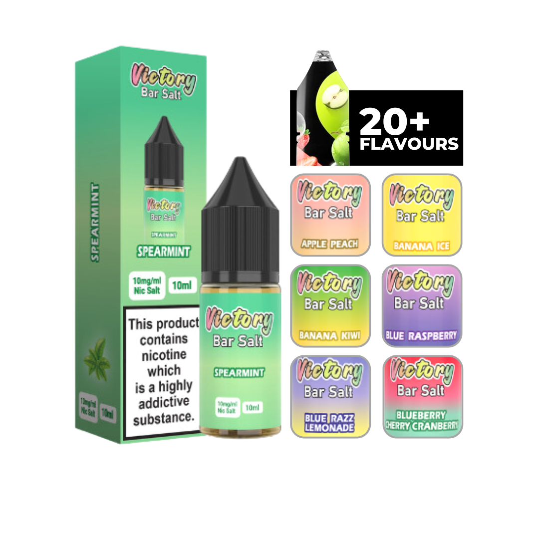 Victory Juice Bar Salt 10ml E-liquid Spearmint at Smokz Vape Store.