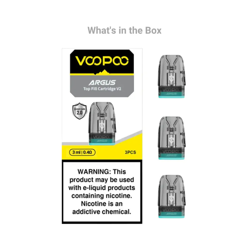 Voopoo Argus Top Fill Replacement Pods Voopoo Argus Cartridge V2 Replacement | Buy UK Voopoo Argus Top Fill Replacement Pods Voopoo Argus Cartridge V2 Replacement | Buy UK