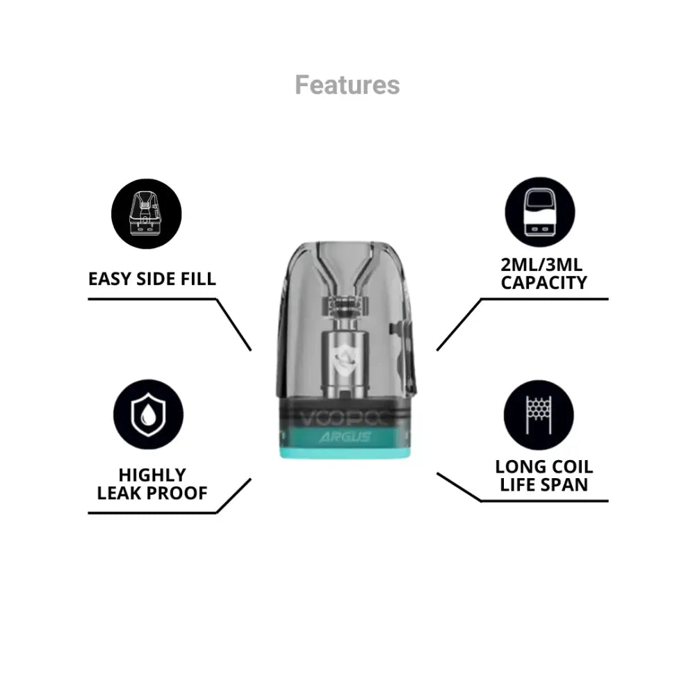 Voopoo Argus Cartridge V2 Replacement | Buy UK | Smokz Voopoo Argus Cartridge V2 Replacement | Buy UK | Smokz