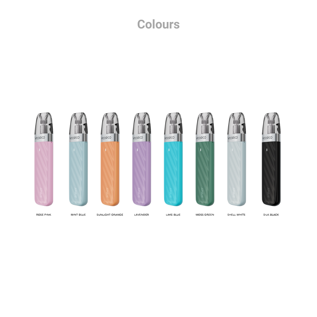 Voopoo Argus Z2 Pod Vape Kit Colours.